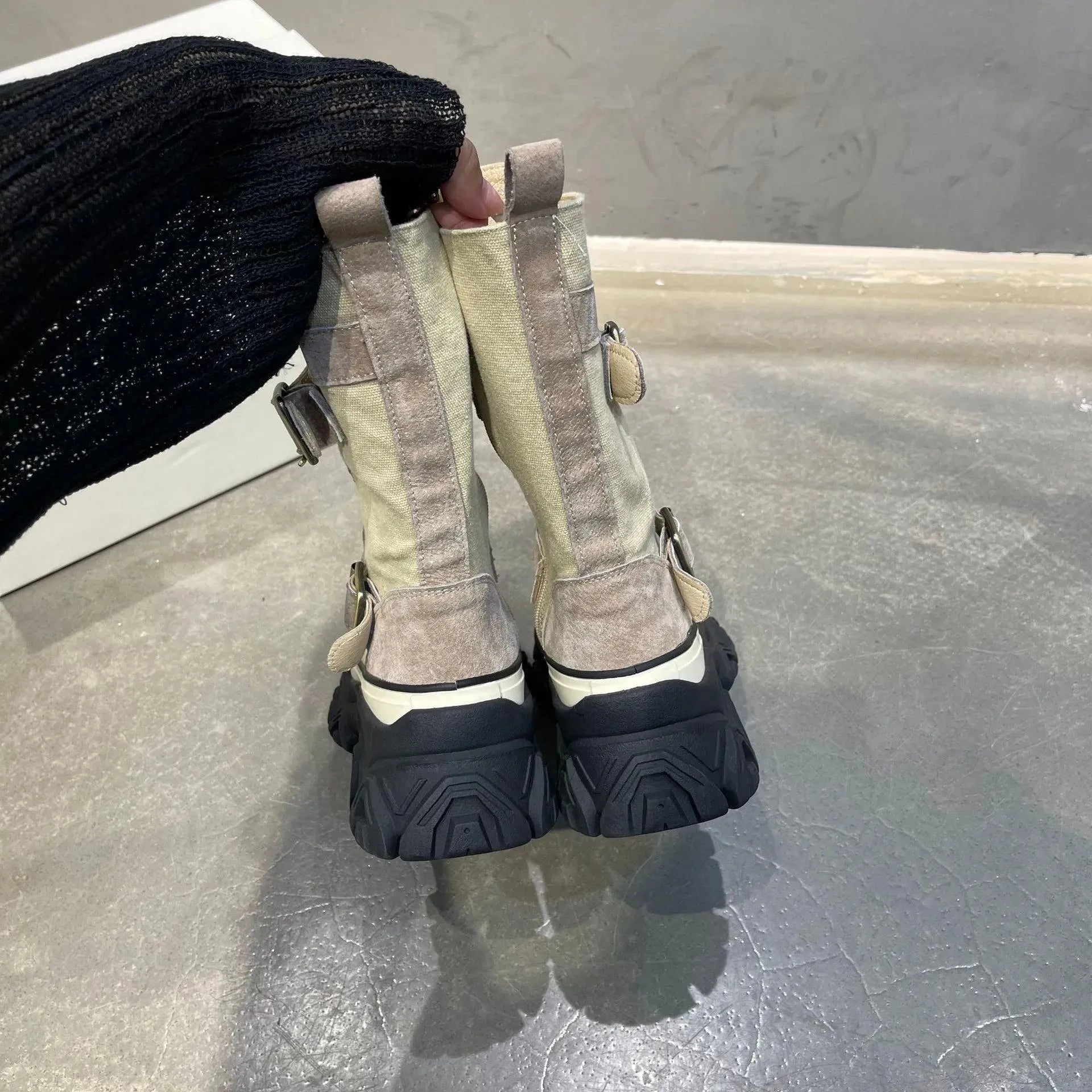 Women's Boots - Women Platform Ankle Boots Sneakers - Lace-Up Spring-Autumn Shoes-Boots-LeStyleParfait