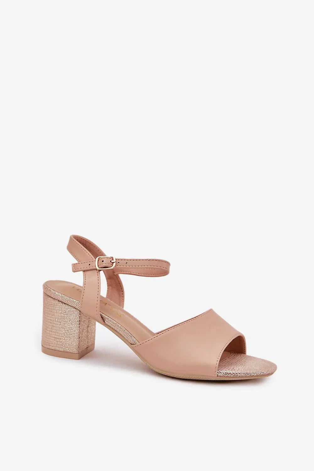 Women’s Buckle Block Heel Sandals-Women's Sandals-LeStyleParfait