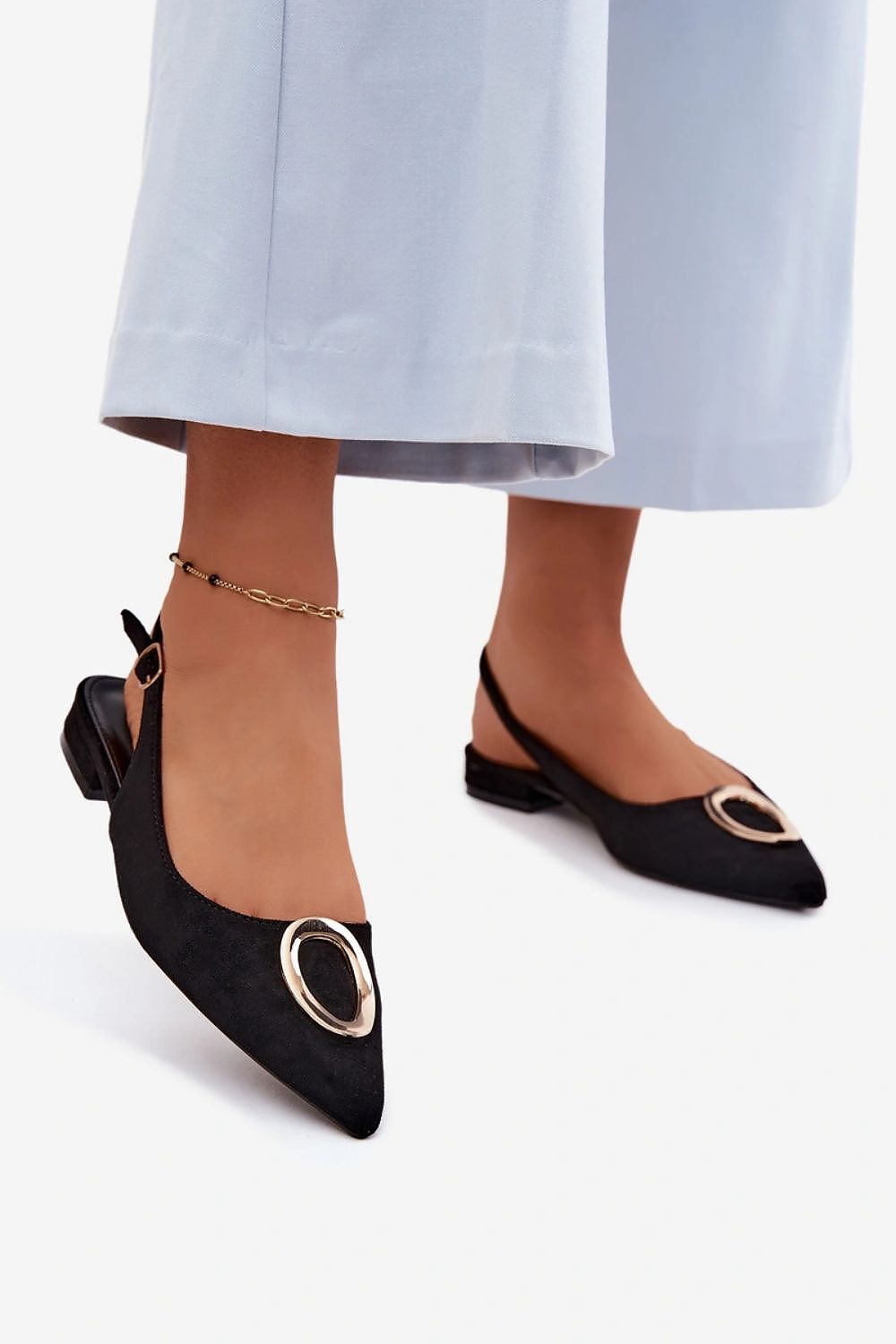 Women’s Buckle Flat Sandals-Women's Sandals-LeStyleParfait