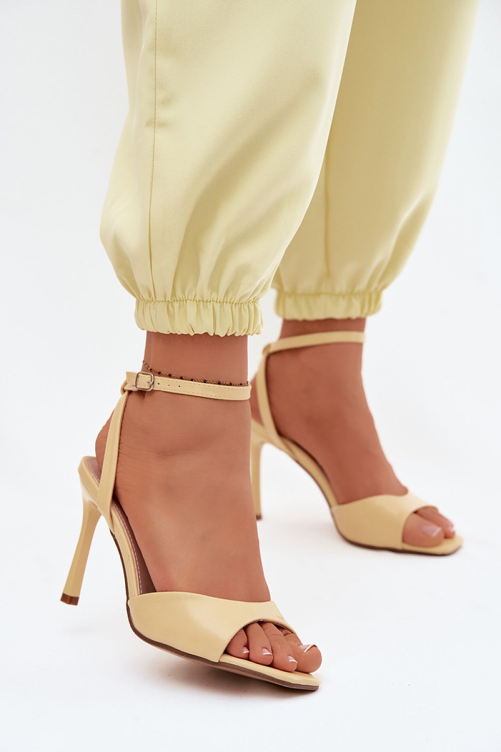 Women’s Buckle Strap Stiletto Sandals-Women's Sandals-LeStyleParfait