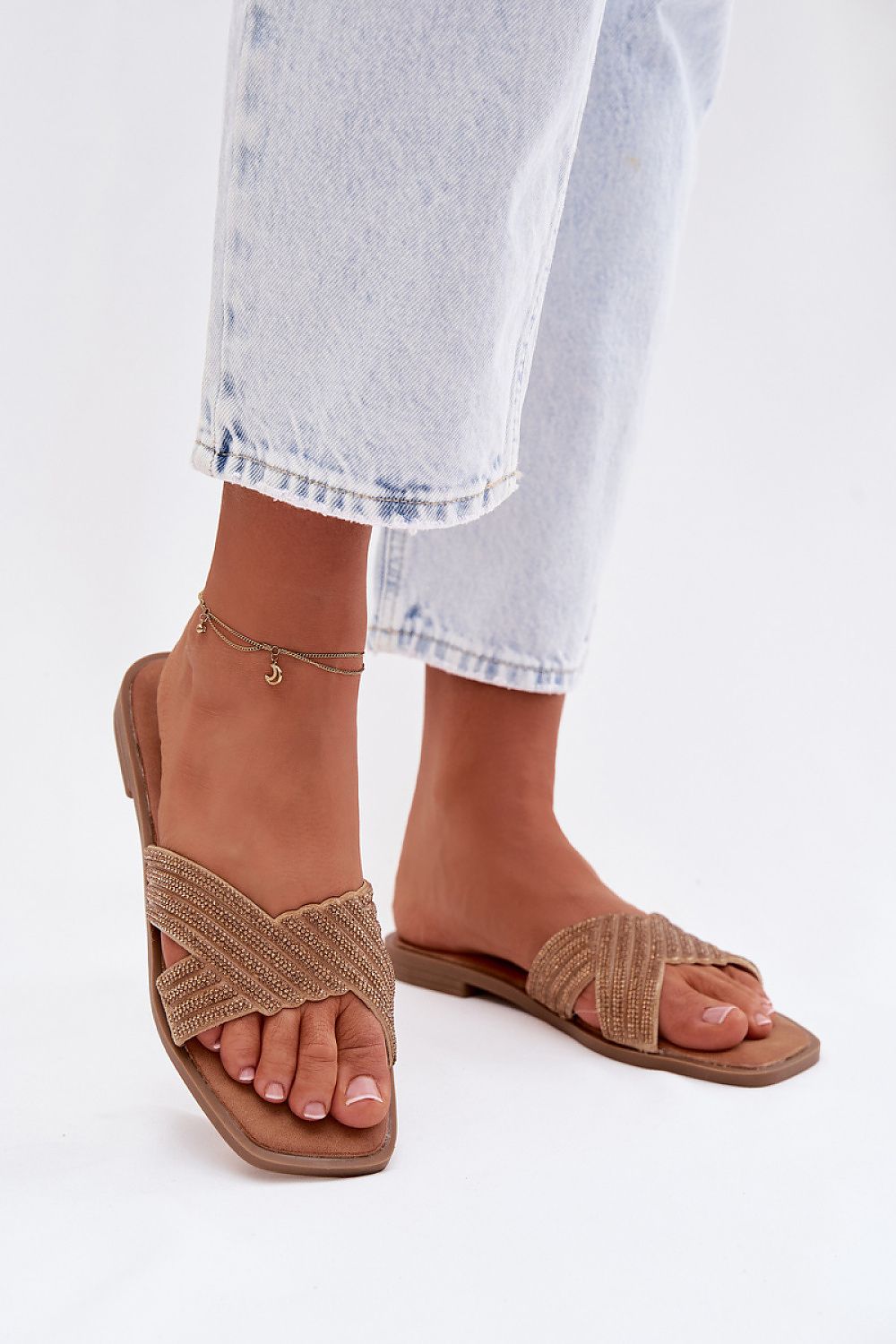 Women’s Casual Flat Slip-On Sandals-Women's Sandals-LeStyleParfait