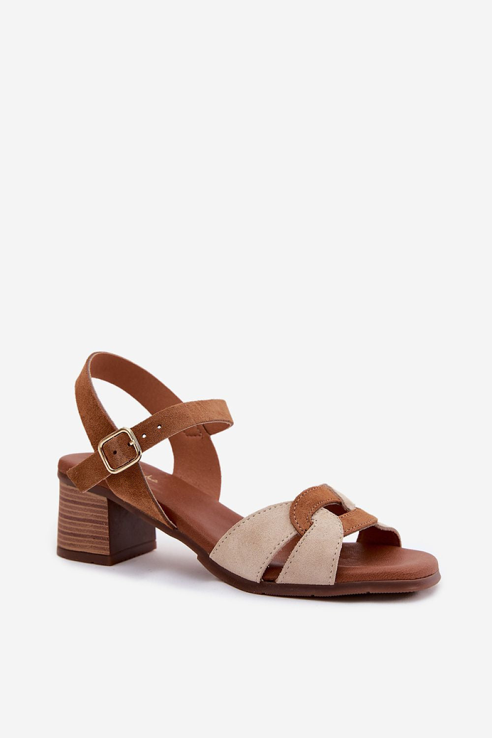 Women’s Casual Suede Heel Sandals-Women's Sandals-LeStyleParfait