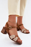 Women’s Casual Suede Heel Sandals-Women's Sandals-LeStyleParfait