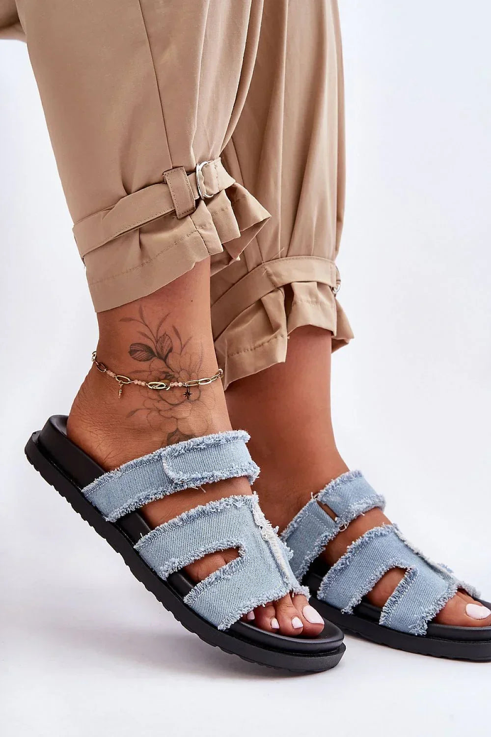 Women’s Casual Velcro Flat Sandals-Women's Sandals-LeStyleParfait
