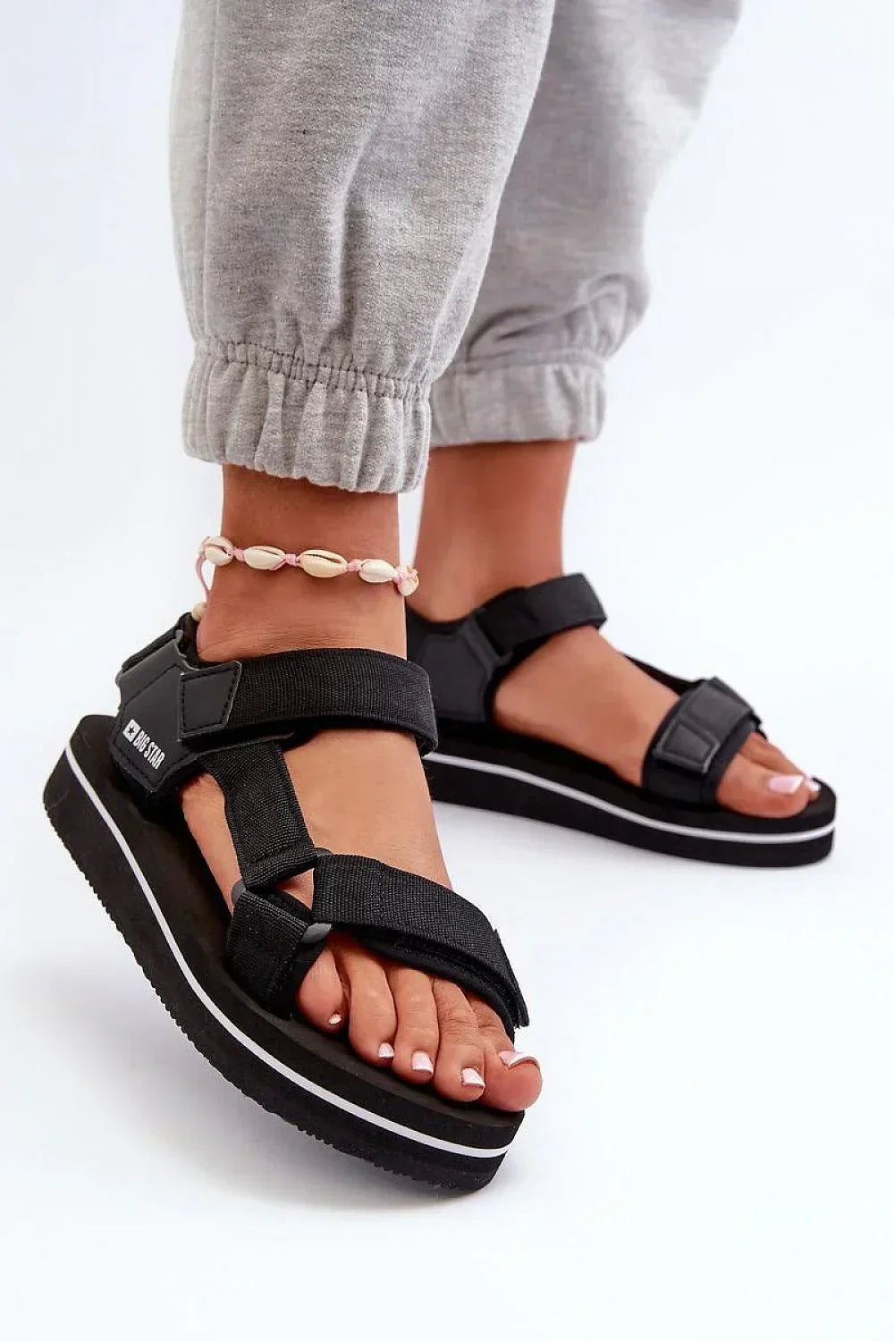 Women’s Casual Velcro Platform Sandals-Women's Sandals-LeStyleParfait