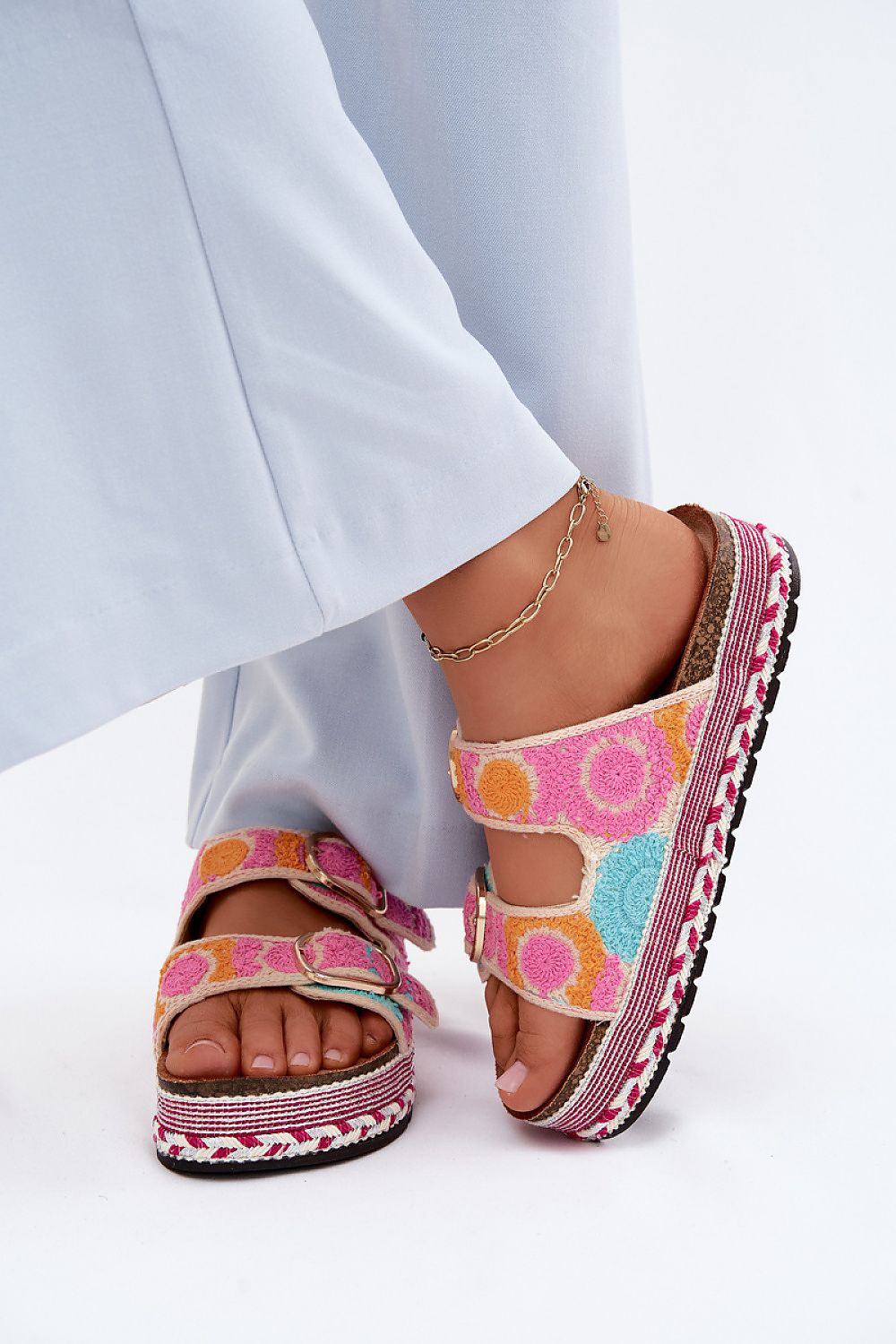 Women’s Colorblock Platform Sandals-Women's Sandals-LeStyleParfait