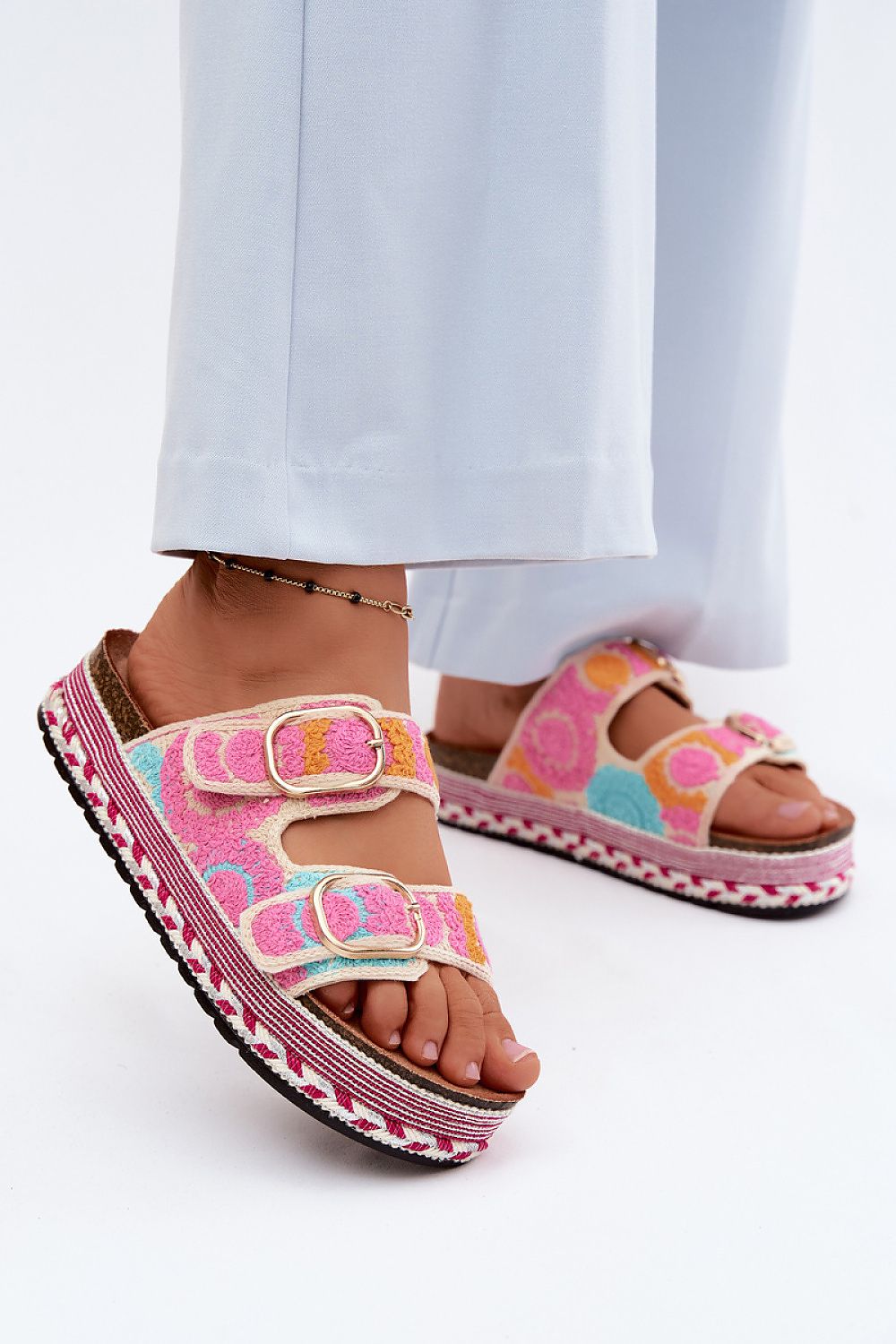 Women’s Colorblock Platform Sandals-Women's Sandals-LeStyleParfait