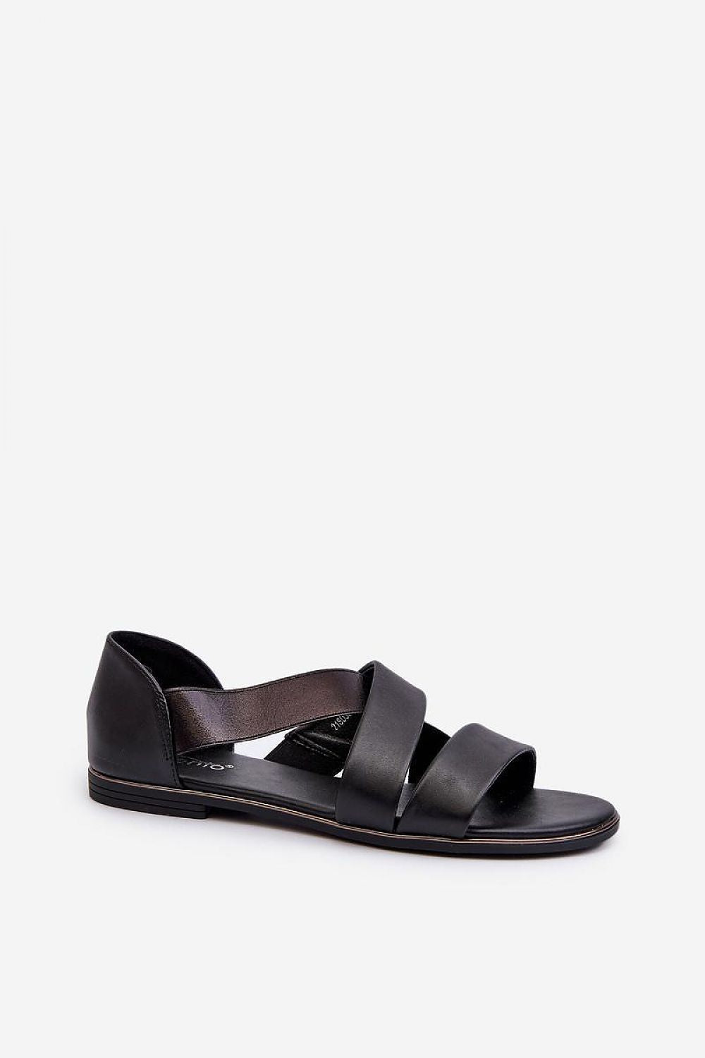 Women’s Elastic Strap Flat Sandals-Women's Sandals-LeStyleParfait