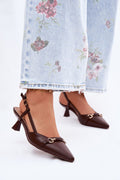 Women’s Elegant Slim Heel Sandals-Women's Sandals-LeStyleParfait