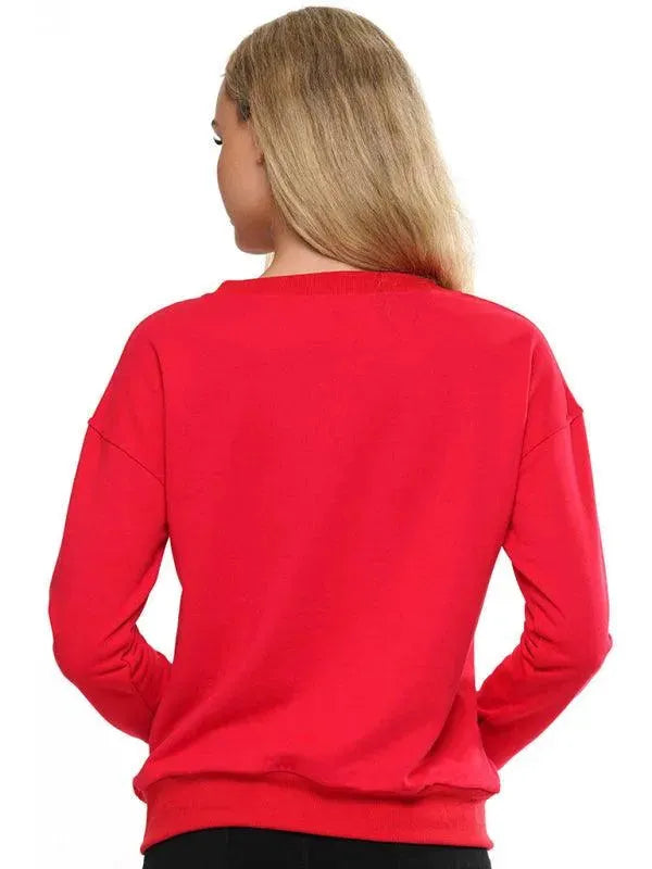 Women's Embroidered Crewneck Sweatshirt-Women Sweatshirt-LeStyleParfait