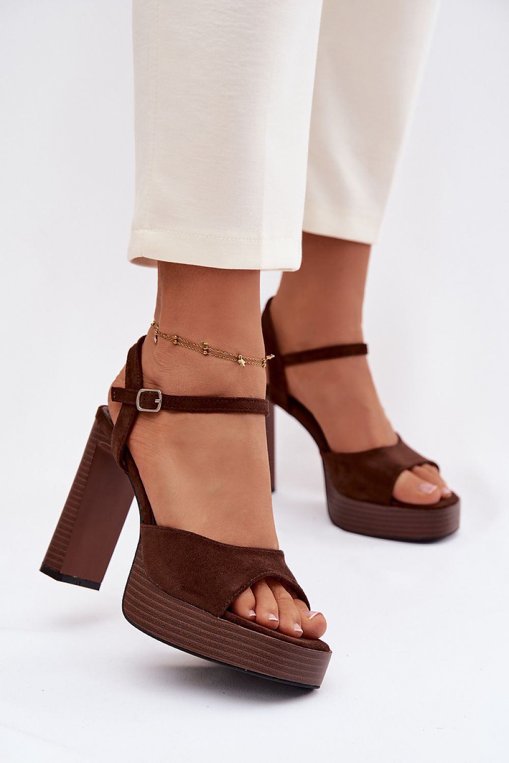 Women’s Evening Platform Block Sandals-Women's Sandals-LeStyleParfait