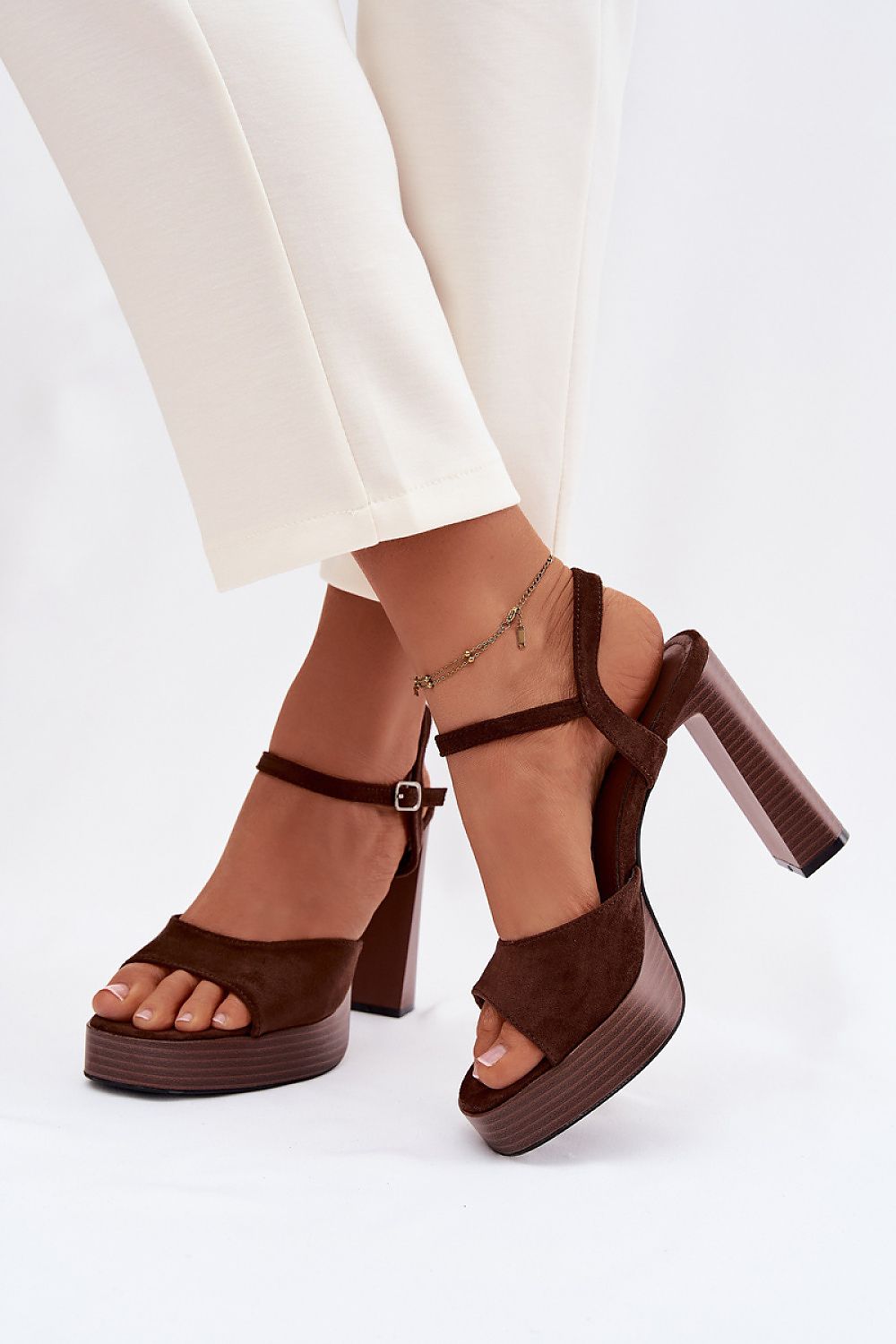 Women’s Evening Platform Block Sandals-Women's Sandals-LeStyleParfait