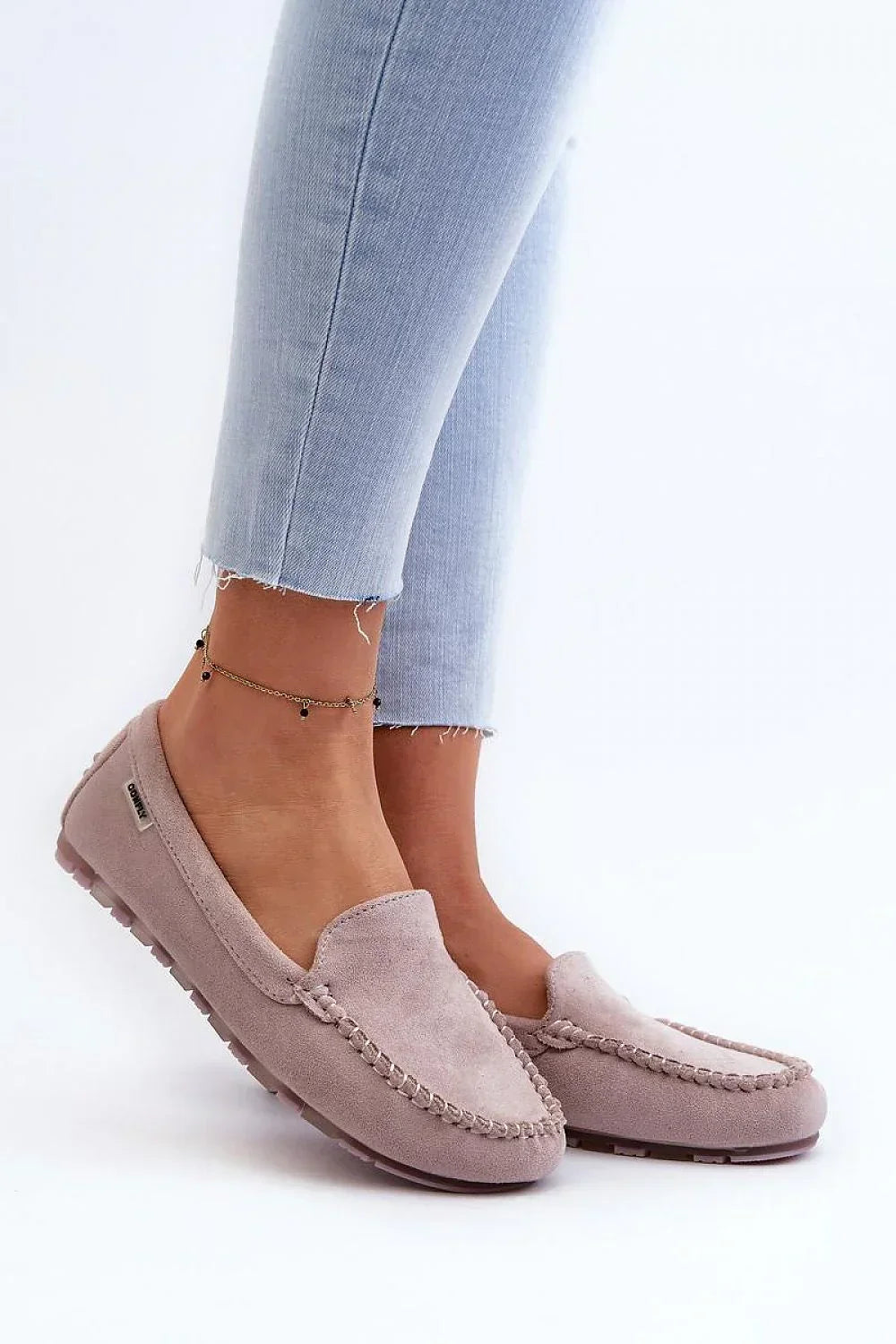 Women’s faux leather driving moccasin loafers, cushioned slip on women’s driving shoes for spring and autumn