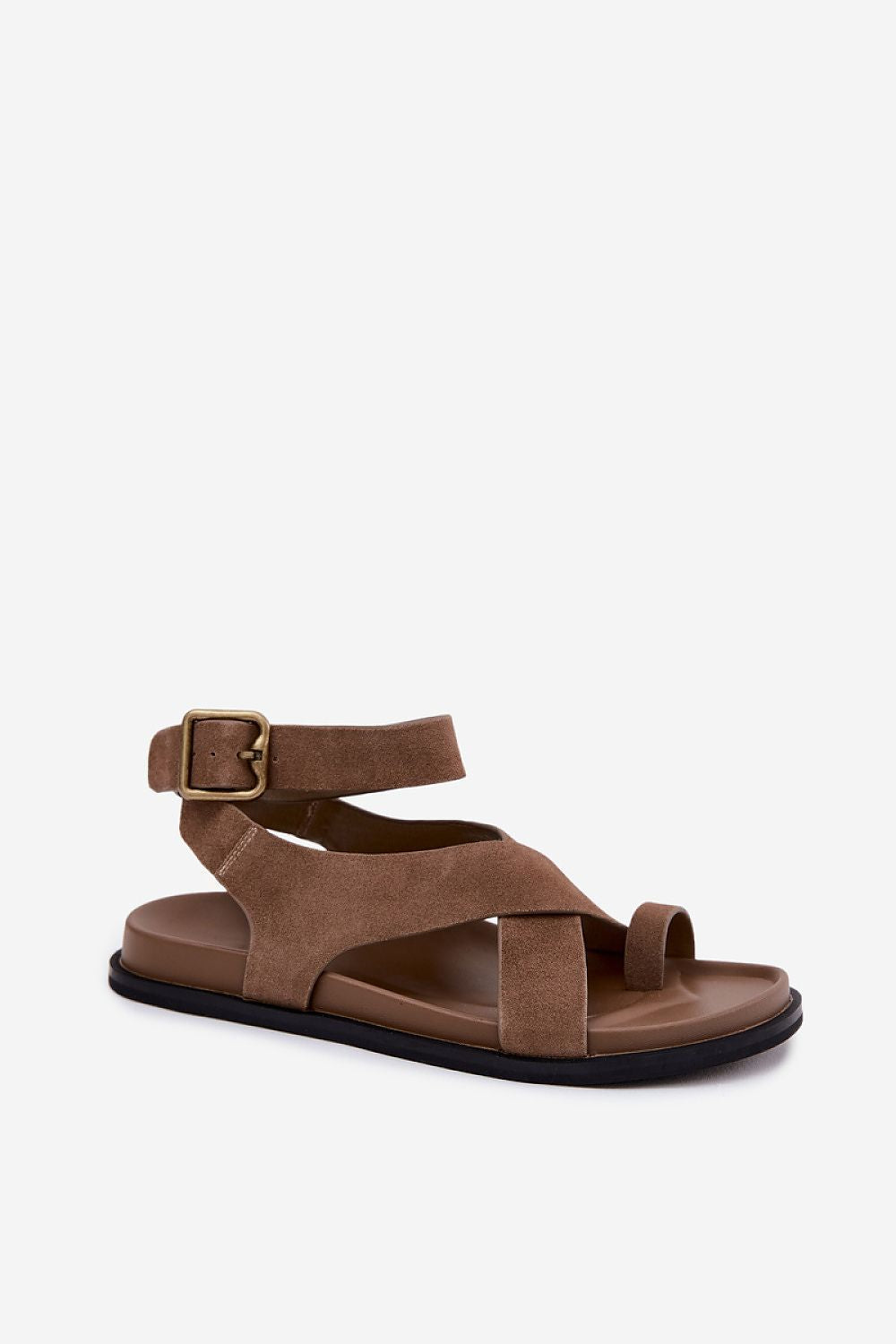 Women’s Flat Ankle Strap Sandals-Women's Sandals-LeStyleParfait