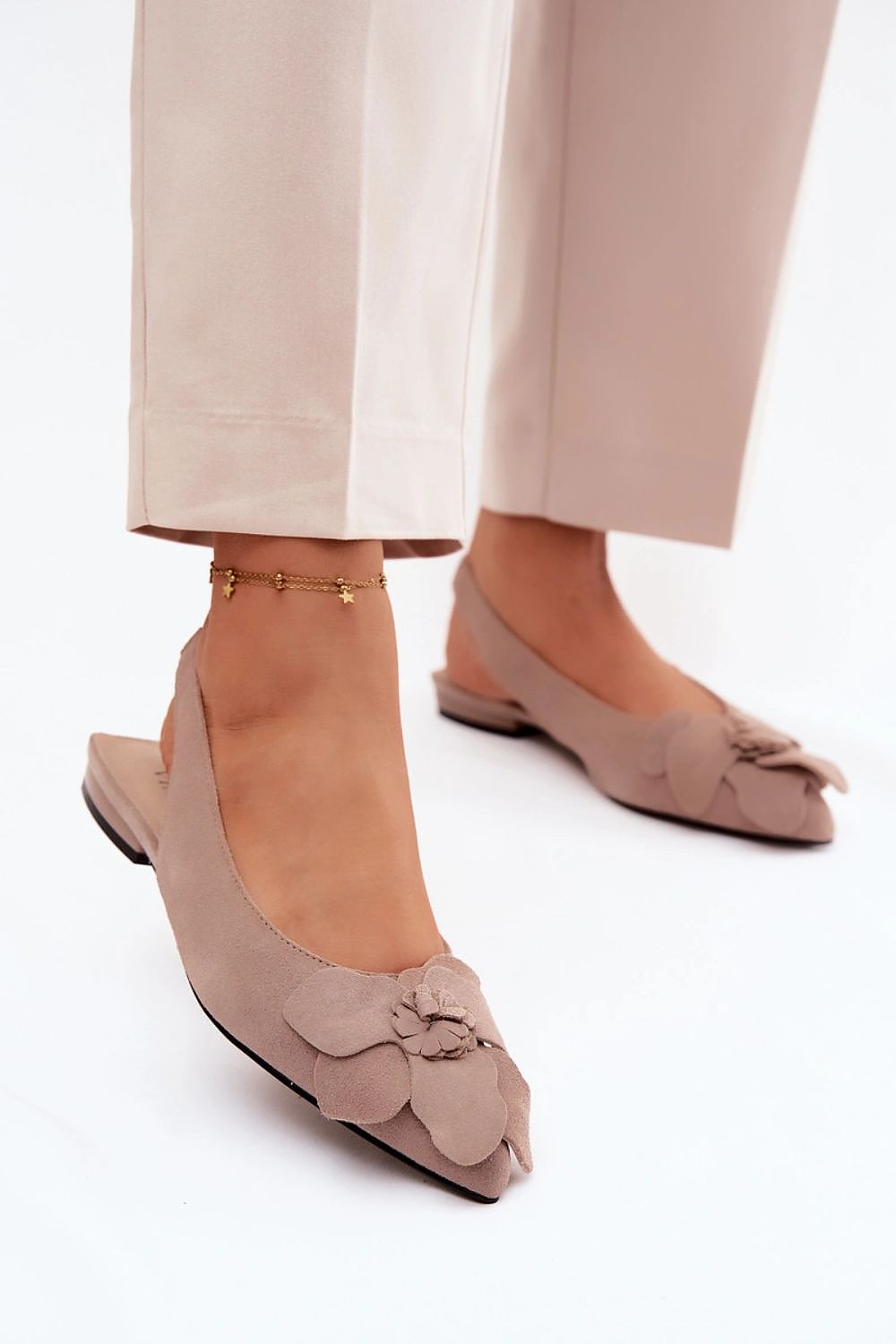 Women’s Floral Ceremony Flat Sandals-Women's Sandals-LeStyleParfait