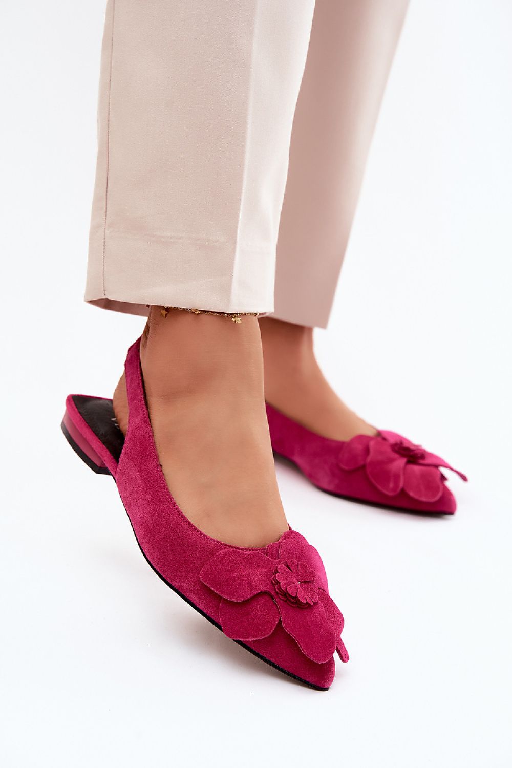 Women’s Floral Ceremony Flat Sandals-Women's Sandals-LeStyleParfait
