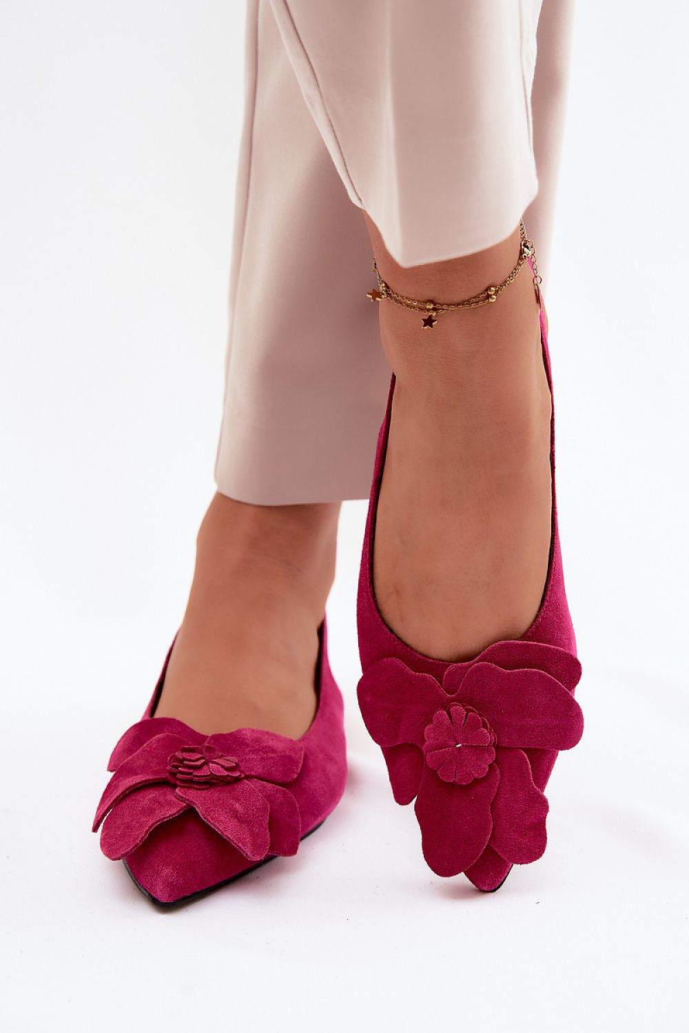 Women’s Floral Ceremony Flat Sandals-Women's Sandals-LeStyleParfait