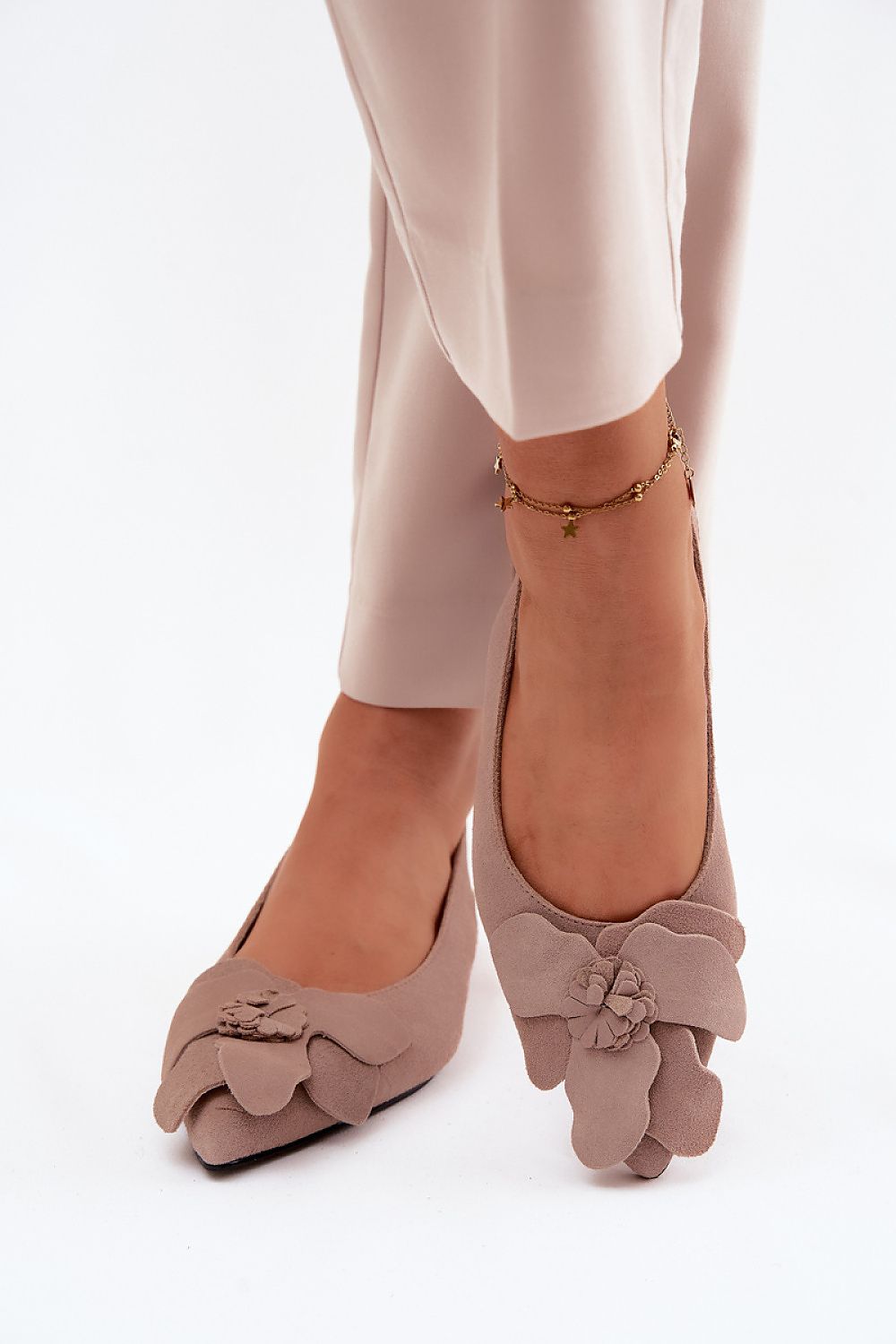 Women’s Floral Ceremony Flat Sandals-Women's Sandals-LeStyleParfait
