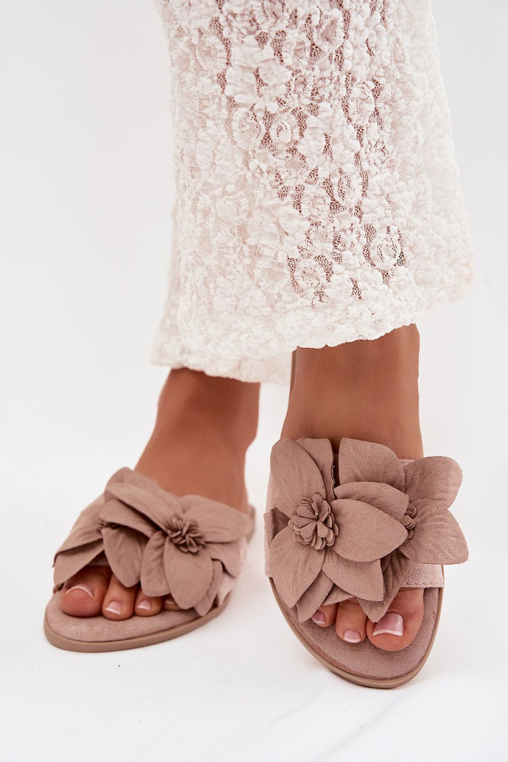 Women’s Floral Flat Sandals-Women's Sandals-LeStyleParfait