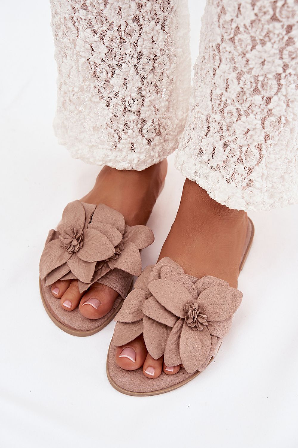Women’s Floral Flat Sandals-Women's Sandals-LeStyleParfait