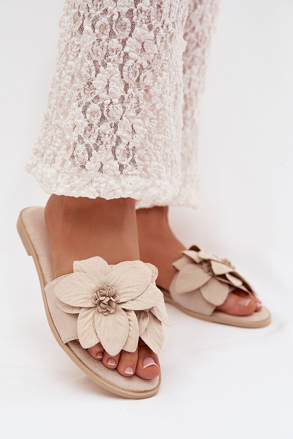 Women’s Floral Flat Sandals-Women's Sandals-LeStyleParfait