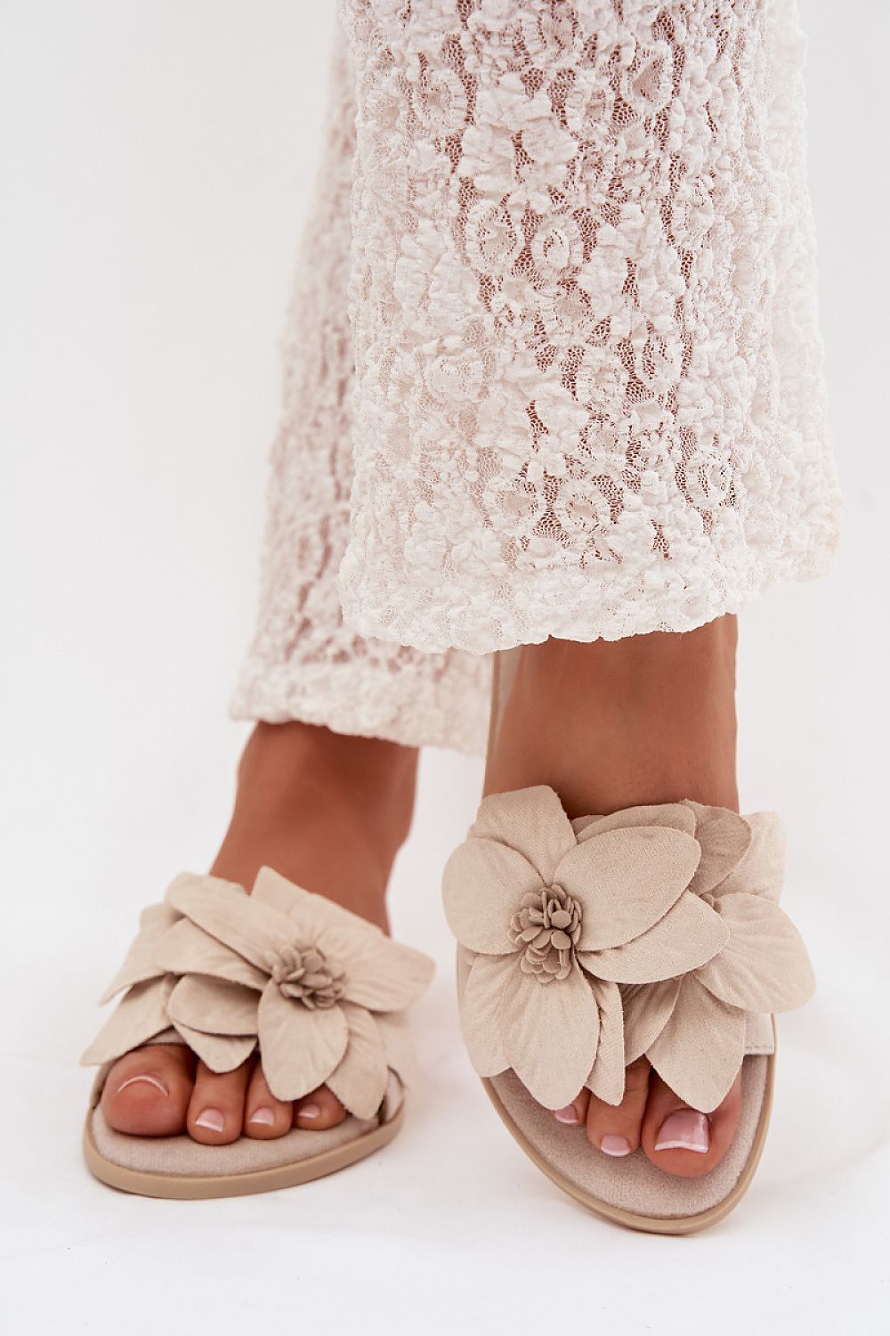 Women’s Floral Flat Sandals-Women's Sandals-LeStyleParfait