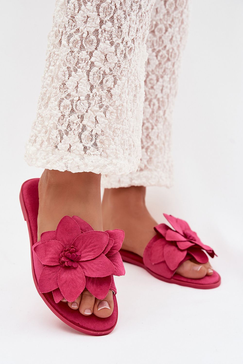 Women’s Floral Flat Sandals-Women's Sandals-LeStyleParfait
