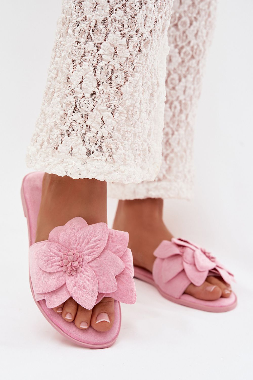 Women’s Floral Flat Sandals-Women's Sandals-LeStyleParfait