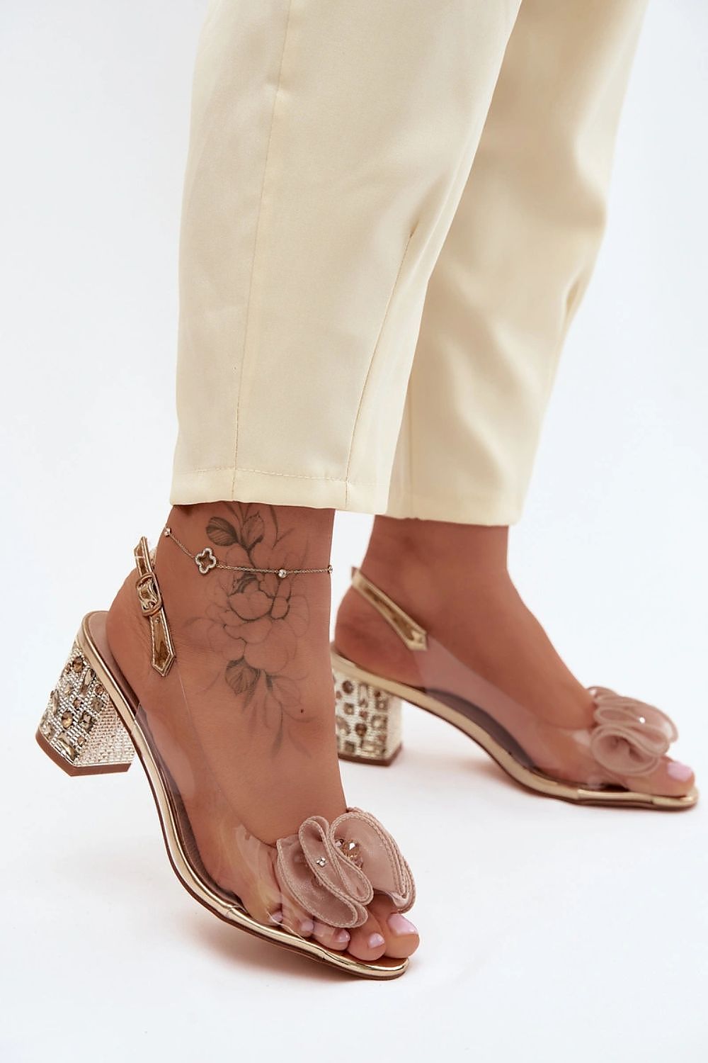 Women’s Genuine Leather Evening Sandals-Women's Sandals-LeStyleParfait