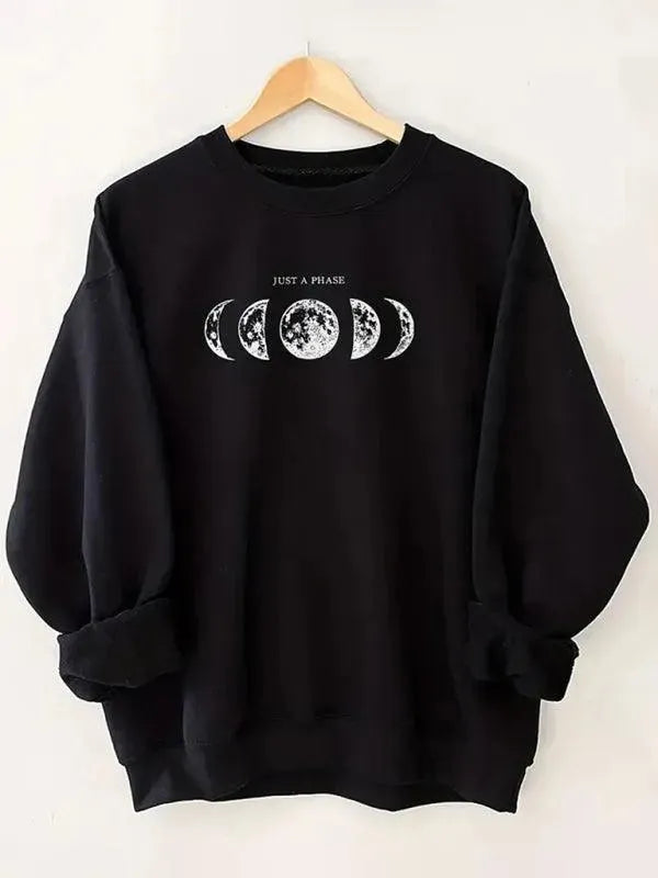 Women's Graphic Crewneck Sweatshirt-Women Sweatshirt-LeStyleParfait