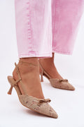 Women’s Kitten Heel Ankle Strap Sandals-Women's Sandals-LeStyleParfait
