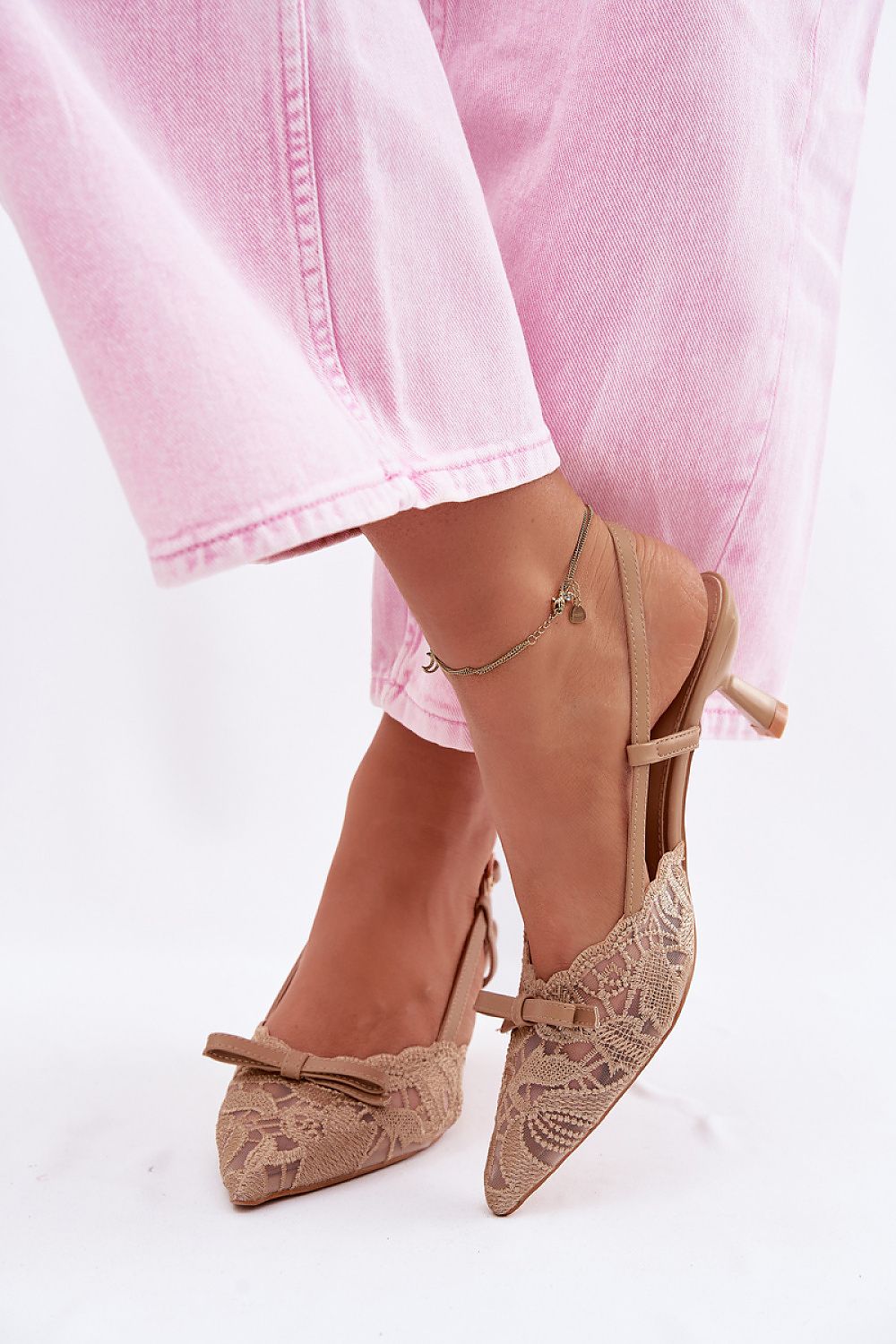 Women’s Kitten Heel Ankle Strap Sandals-Women's Sandals-LeStyleParfait