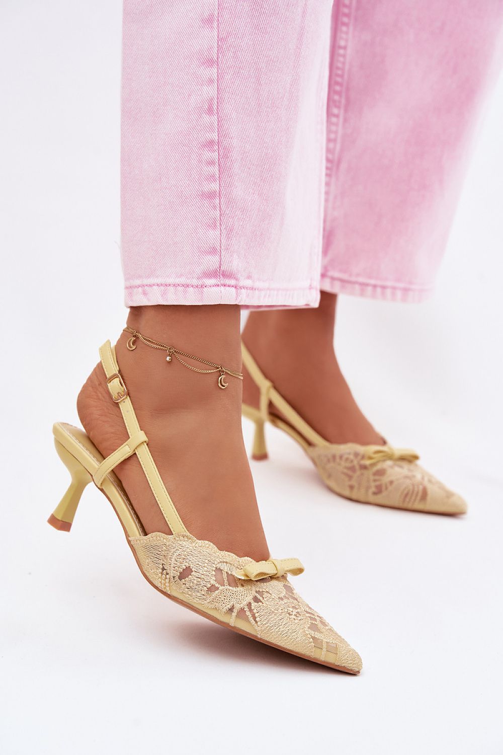 Women’s Kitten Heel Ankle Strap Sandals-Women's Sandals-LeStyleParfait