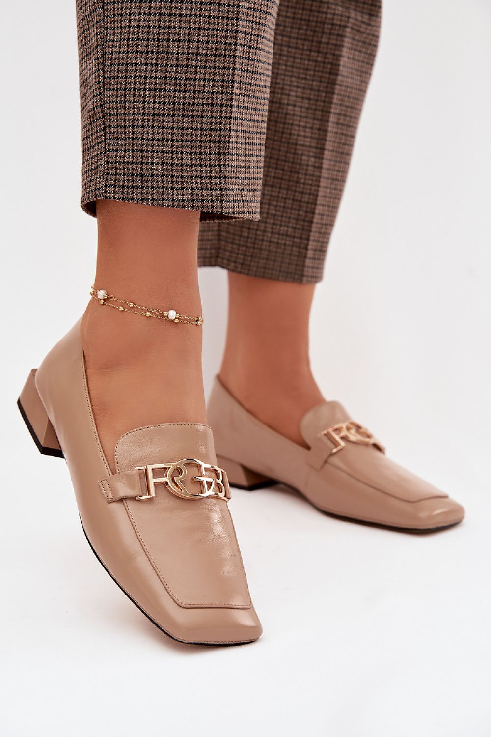 Women’s Leather Flat Slip-On Sandals-Women's Sandals-LeStyleParfait