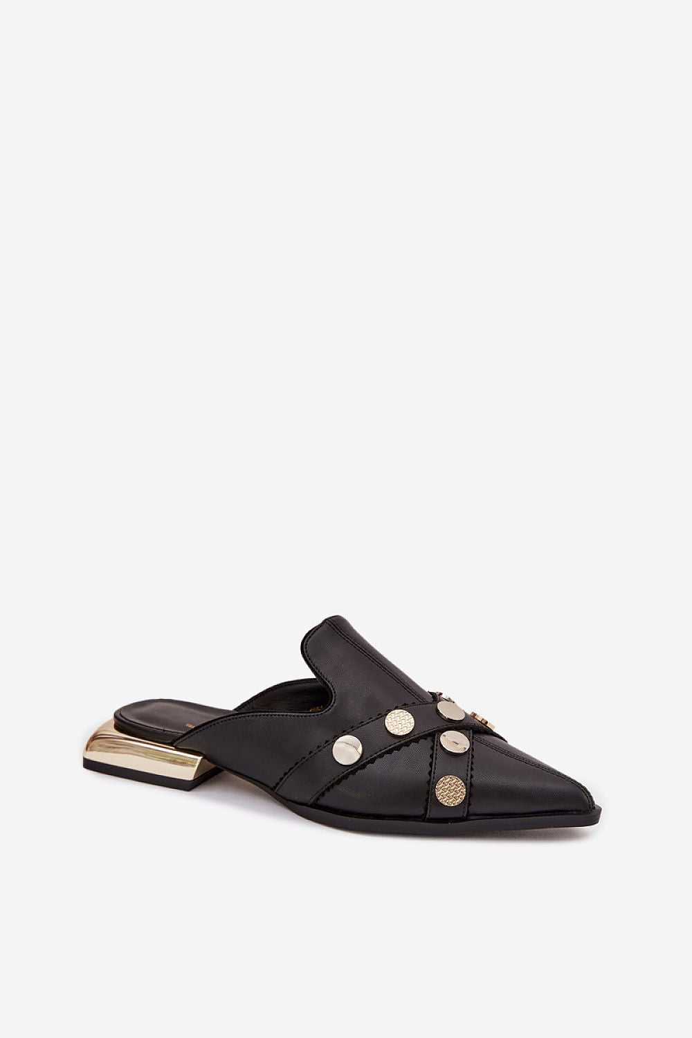 Women’s Leather Mule Heel Sandals-Women's Sandals-LeStyleParfait