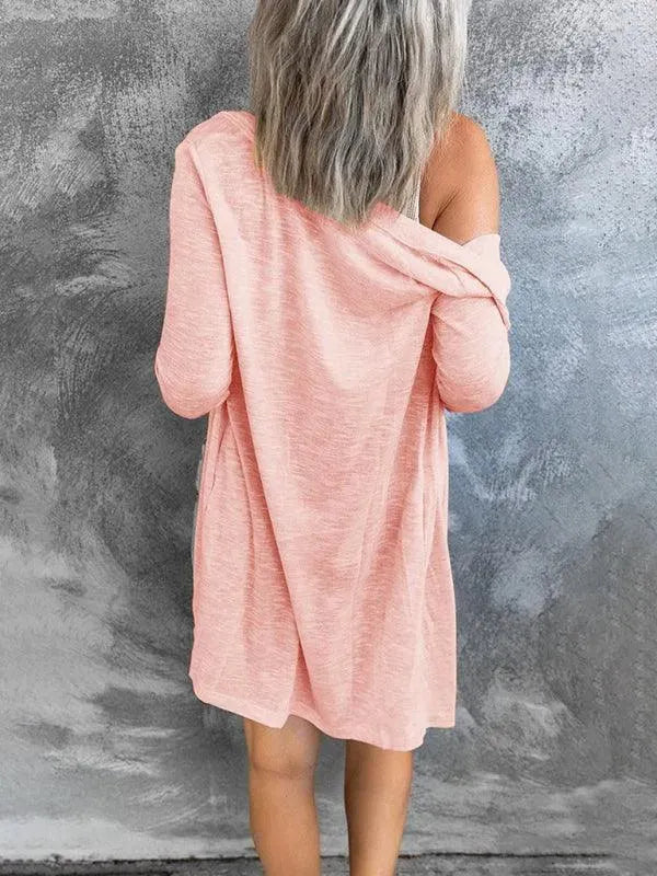 Women’s Longline Button Cardigan Sweater – Minimalist All-Season