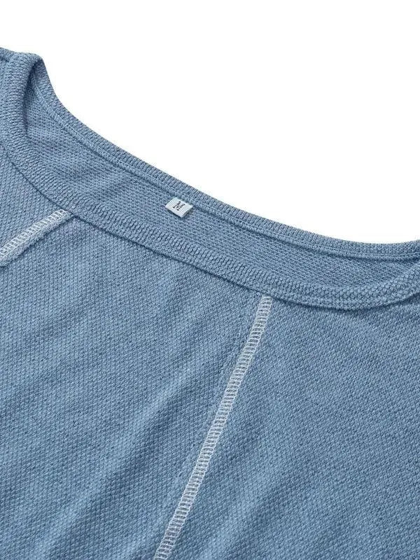 Women's Loose Round Neck Sweatshirt-Women Sweatshirt-LeStyleParfait