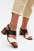 Women’s Office Block Heel Sandals-Women's Sandals-LeStyleParfait