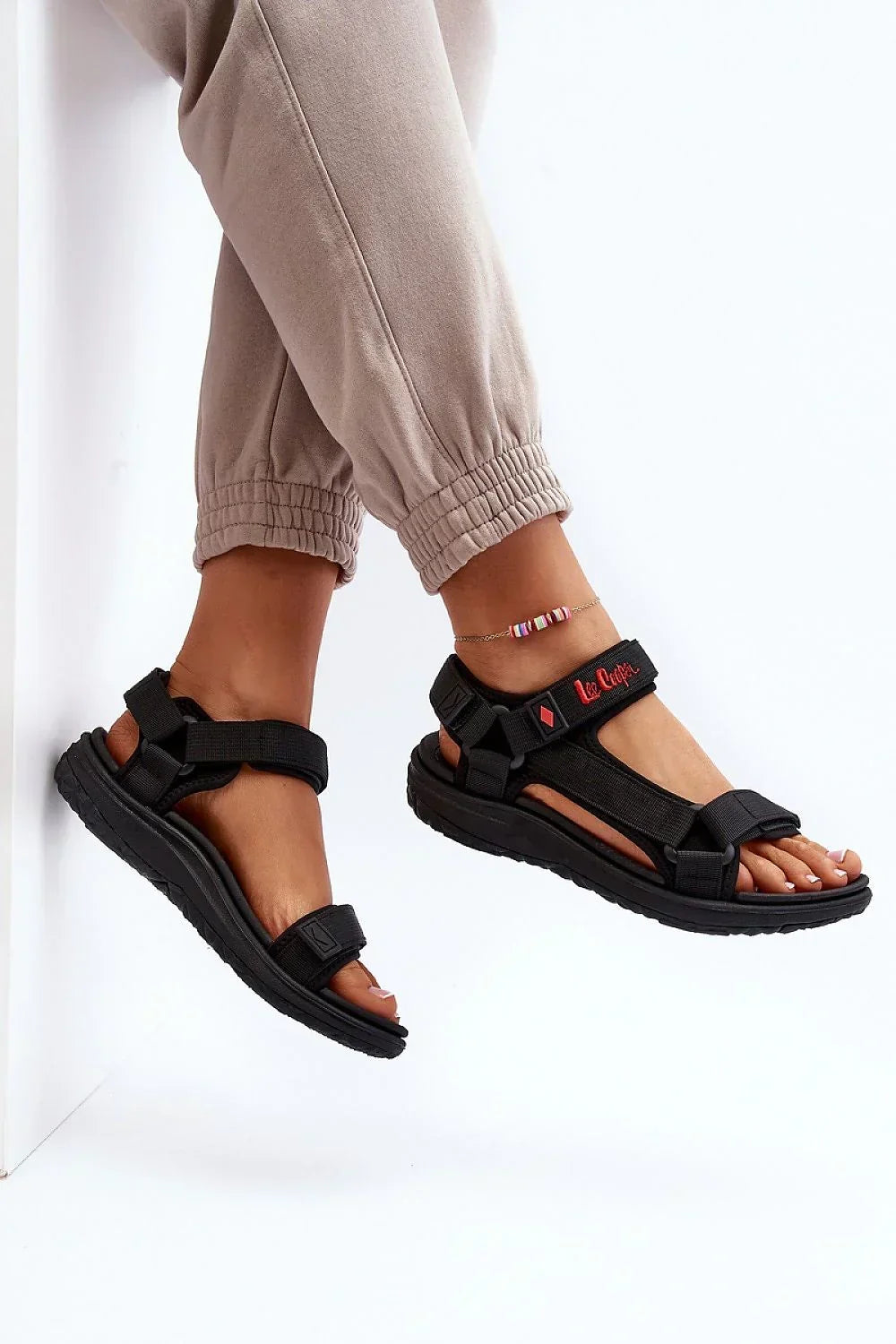 Women’s Outdoor Velcro Flat Sandals-Women's Sandals-LeStyleParfait