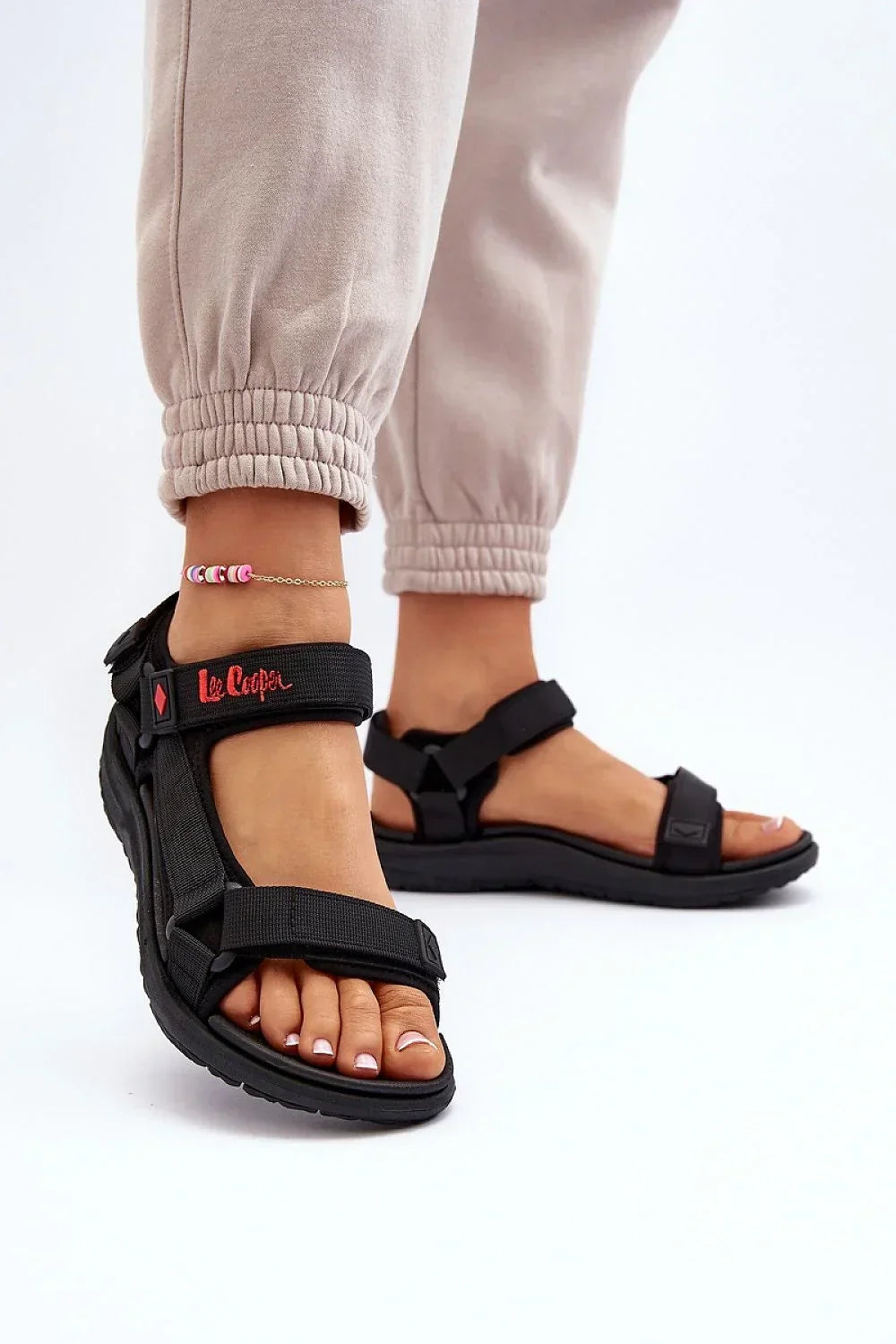 Women’s Outdoor Velcro Flat Sandals-Women's Sandals-LeStyleParfait
