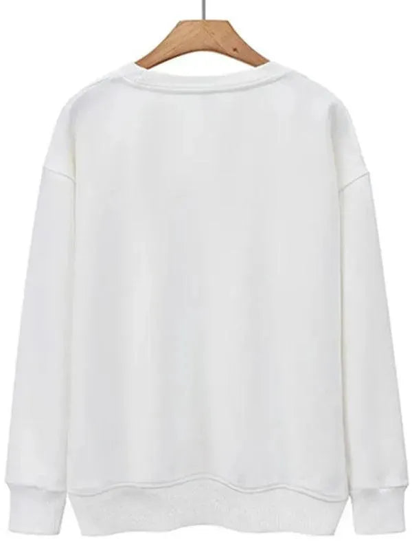 Women's Oversized Graphic Sweatshirt-Women Sweatshirt-LeStyleParfait
