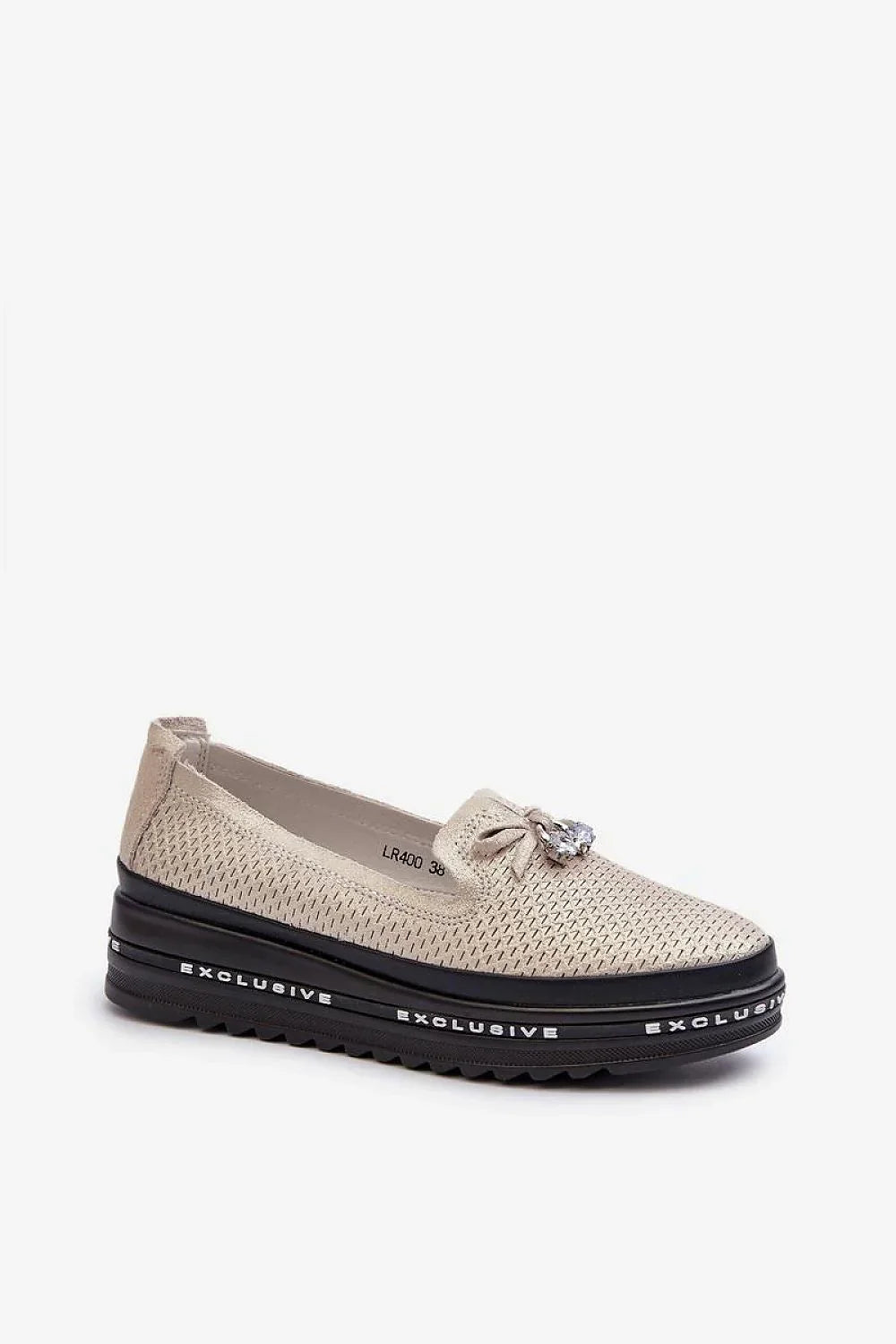 Women’s Perforated Platform Driving Loafers
