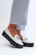 Women’s Perforated Platform Driving Loafers