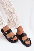 Women’s Platform Buckle Sandals-Women's Sandals-LeStyleParfait