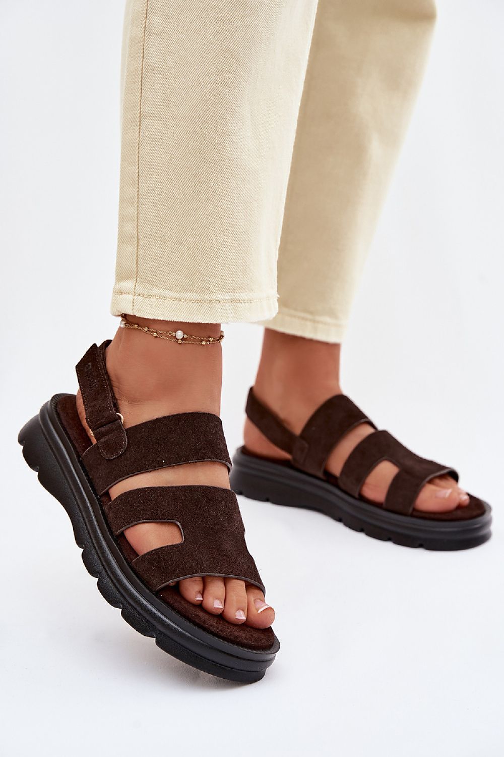 Women’s Platform Flat Buckle Sandals-Women's Sandals-LeStyleParfait