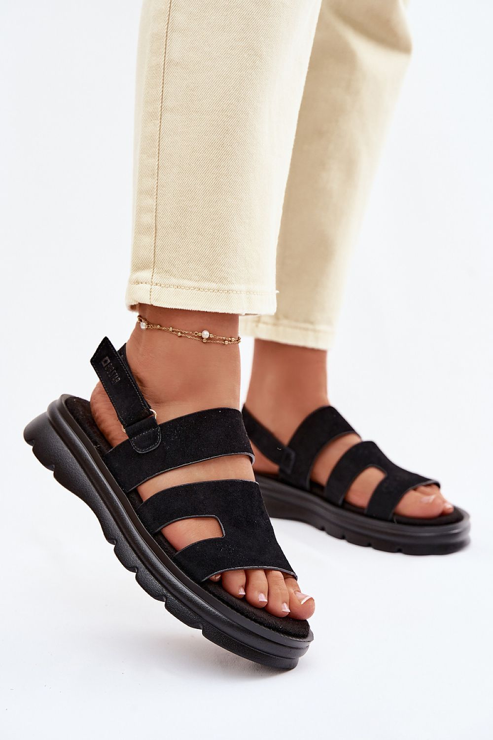 Women’s Platform Flat Buckle Sandals-Women's Sandals-LeStyleParfait