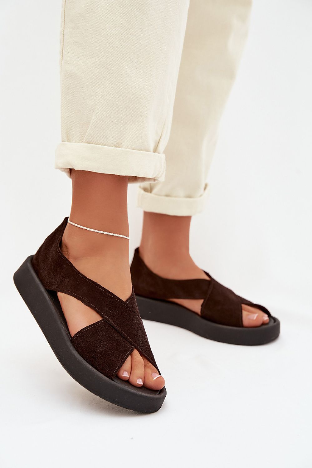 Women’s Platform Flat Sandals-Women's Sandals-LeStyleParfait