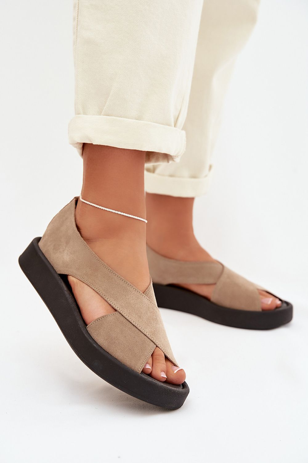 Women’s Platform Flat Sandals-Women's Sandals-LeStyleParfait