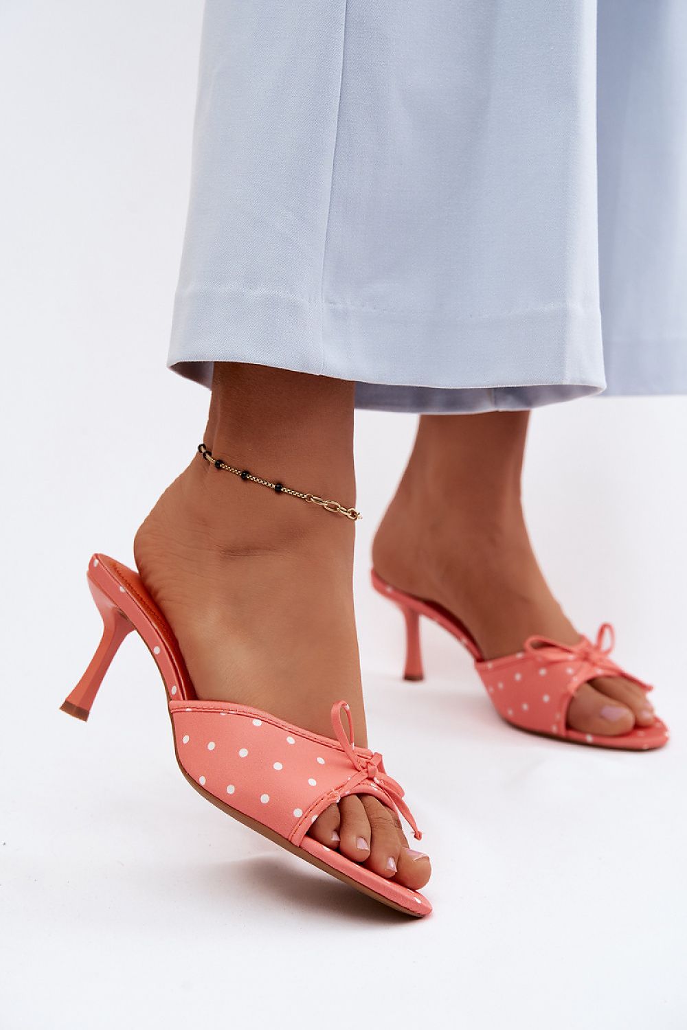Women’s Polka Dot Party Sandals-Women's Sandals-LeStyleParfait