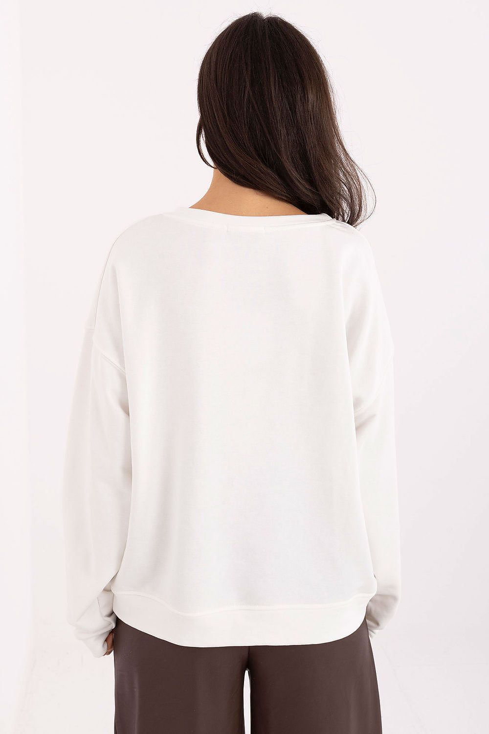 Women's Printed Regular Sweatshirt — Beige-Women Sweatshirt-LeStyleParfait